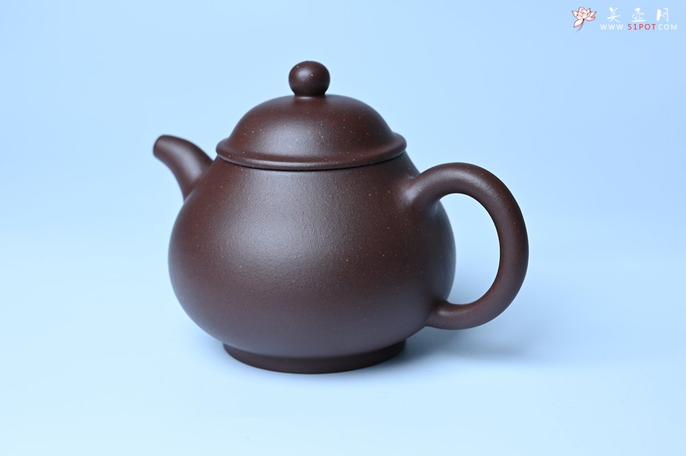 紫砂壶图片：美壶特惠 潜力股王老师 全手工刹凹成型单片拍打老紫泥潘壶 - 宜兴紫砂壶网