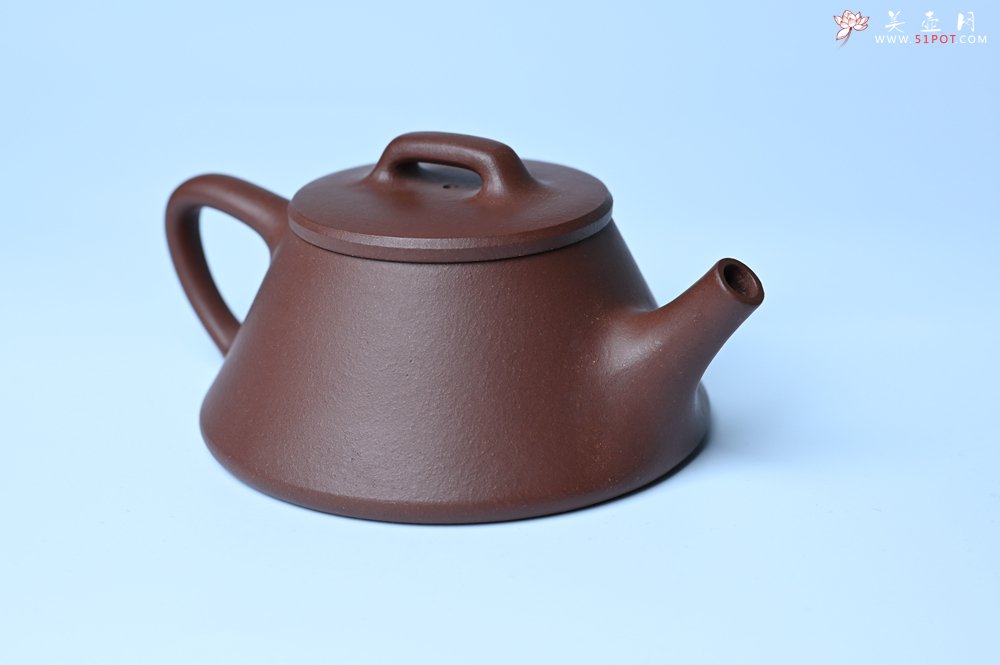 紫砂壶图片：口盖略宽 美壶特惠 好紫泥曲石瓢 喜欢小品的来 性价比高 - 宜兴紫砂壶网