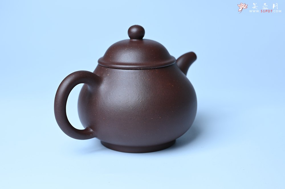 紫砂壶图片：美壶特惠 潜力股王老师 全手工刹凹成型单片拍打老紫泥潘壶 - 宜兴紫砂壶网