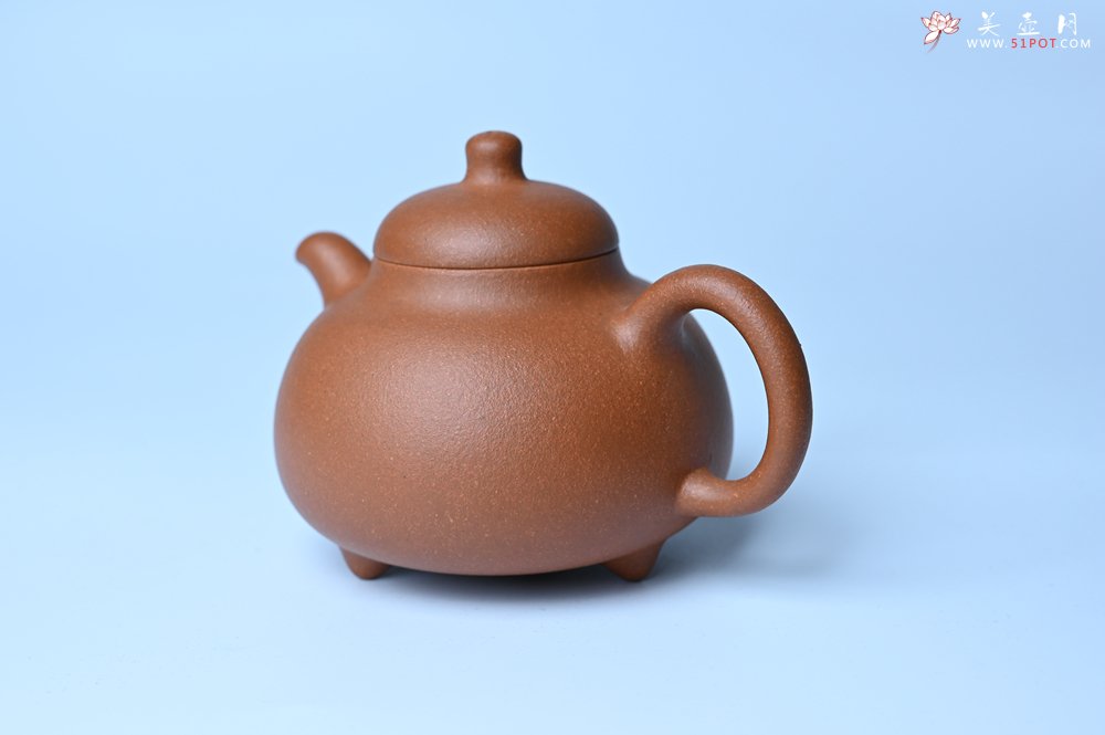 紫砂壶图片：美壶特惠 优质红降坡泥乳鼎壶 茶人醉爱 - 宜兴紫砂壶网