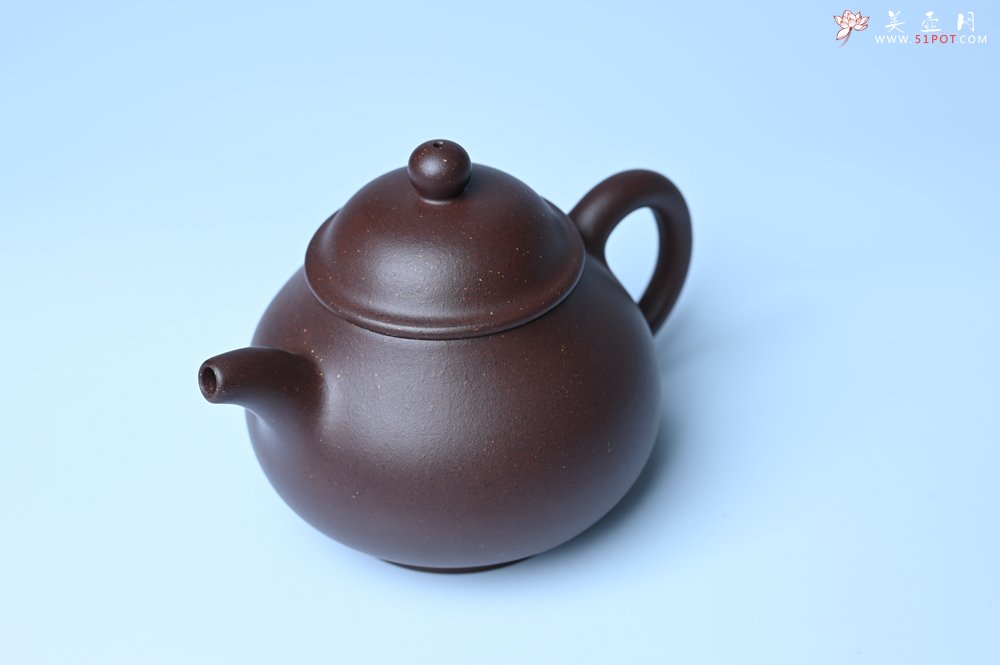 紫砂壶图片：美壶特惠 潜力股王老师 全手工刹凹成型单片拍打老紫泥潘壶 - 宜兴紫砂壶网