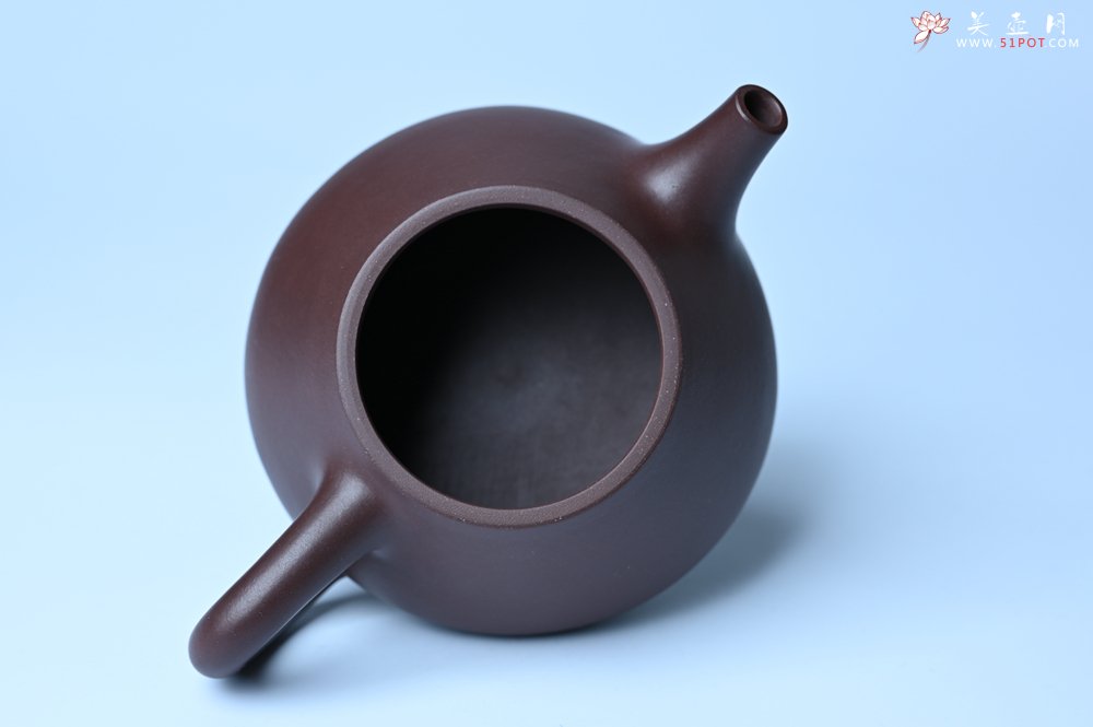 紫砂壶图片：潜力股周小培 特好全手工底槽清平盖石瓢茶壶  壶特好 期待与亲结缘 - 宜兴紫砂壶网
