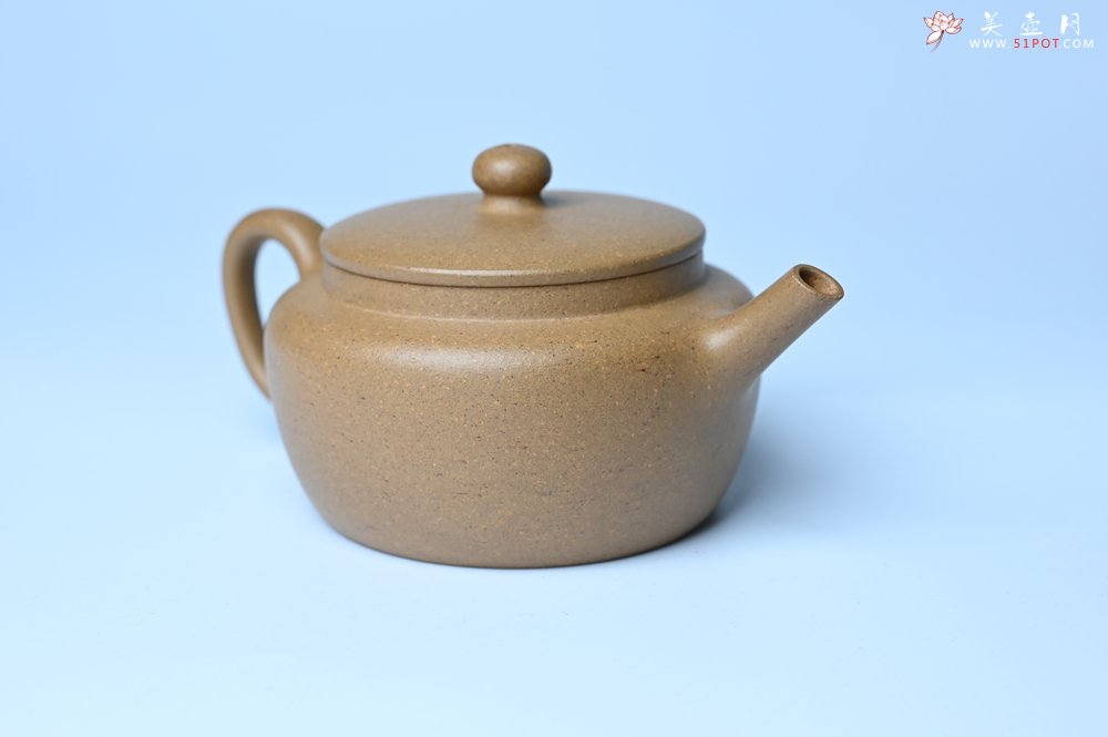 紫砂壶图片：美壶特惠全手工紫砂壶特好段泥桑扁壶 茶壶 茶具 单壶 - 宜兴紫砂壶网