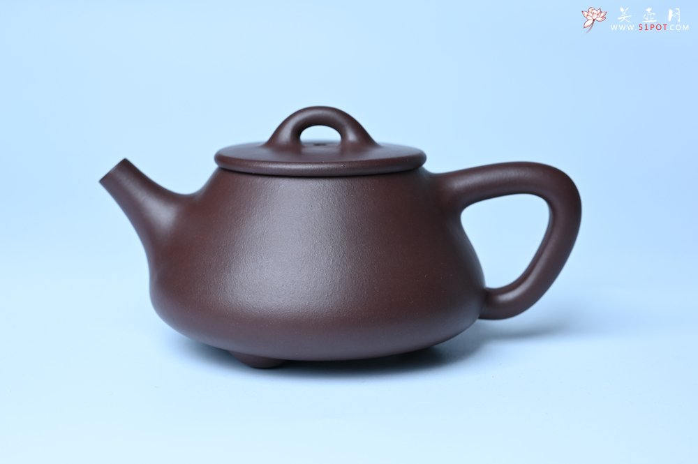 紫砂壶图片：潜力股周小培 特好全手工底槽清平盖石瓢茶壶  壶特好 期待与亲结缘 - 宜兴紫砂壶网