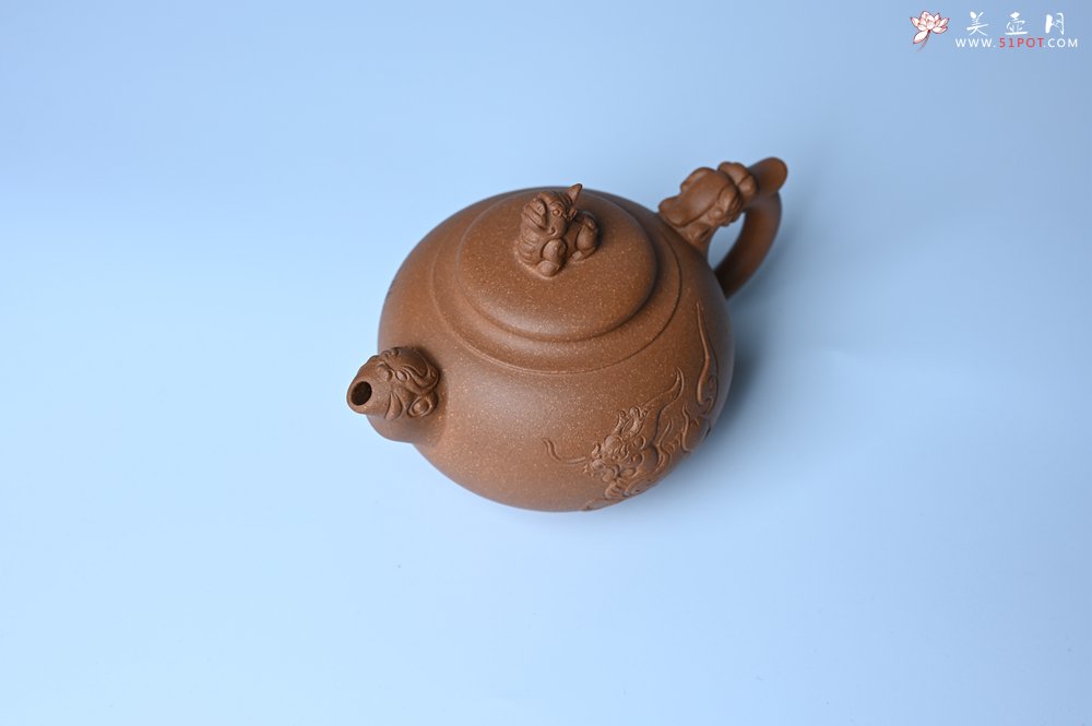 紫砂壶图片：美壶特惠 精致降坡泥祥瑞壶 茶人醉爱 - 宜兴紫砂壶网