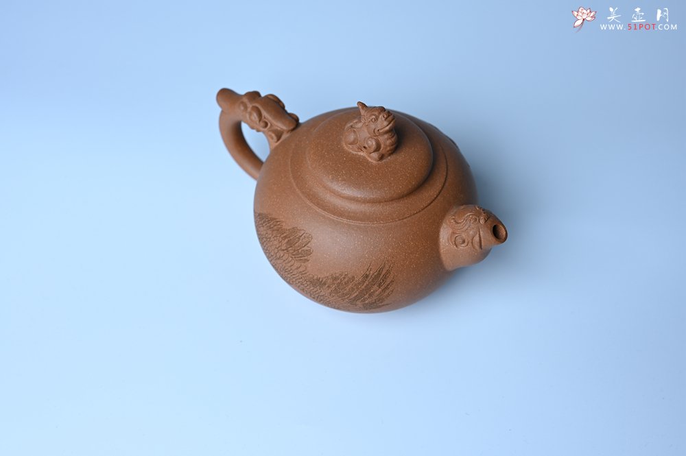 紫砂壶图片：美壶特惠 精致降坡泥祥瑞壶 茶人醉爱 - 宜兴紫砂壶网