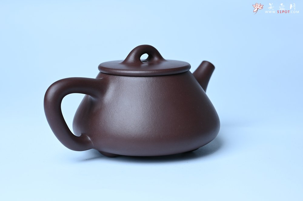 紫砂壶图片：潜力股周小培 特好全手工底槽清平盖石瓢茶壶  壶特好 期待与亲结缘 - 宜兴紫砂壶网