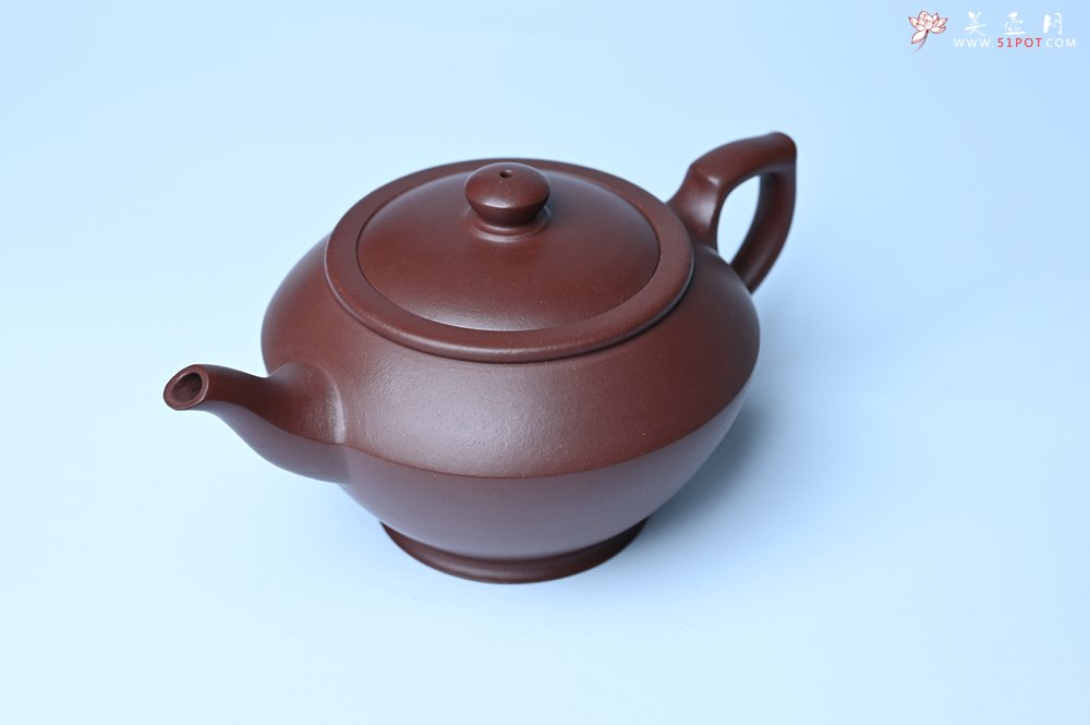 紫砂壶图片：潜力股周小培老师 4号井深井红皮龙 全手工汉云壶 - 宜兴紫砂壶网