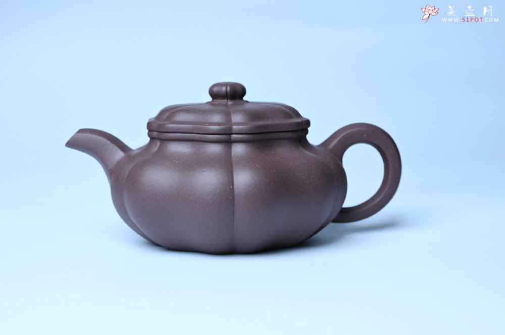 紫砂壶图片：美壶特惠 紫砂壶手工手制优质紫泥葵仿古壶 茶人醉爱 - 宜兴紫砂壶网