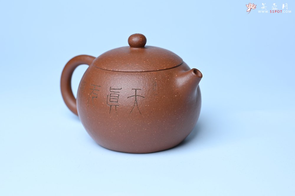 紫砂壶图片：油润降坡泥全手工小品西施壶  装饰童子图 天真无邪 - 宜兴紫砂壶网