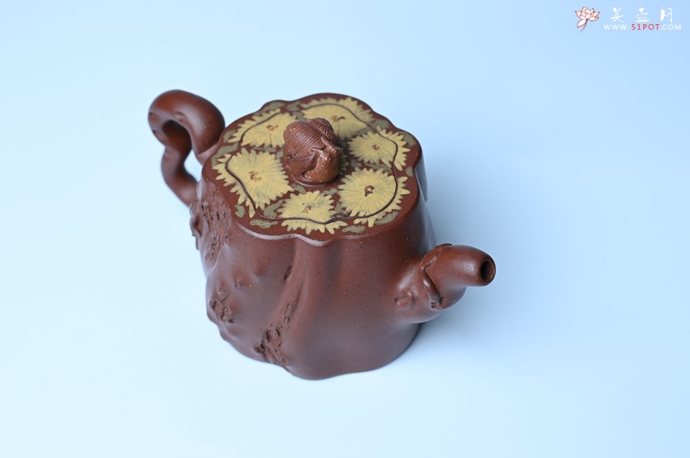 紫砂壶图片：美壶特惠 精品底槽青全手工留痕壶 细节生动 - 宜兴紫砂壶网