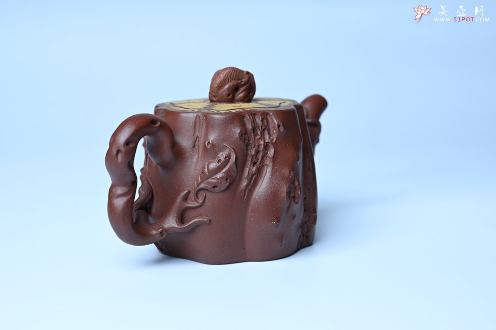 紫砂壶图片：美壶特惠 精品底槽青全手工留痕壶 细节生动 - 宜兴紫砂壶网