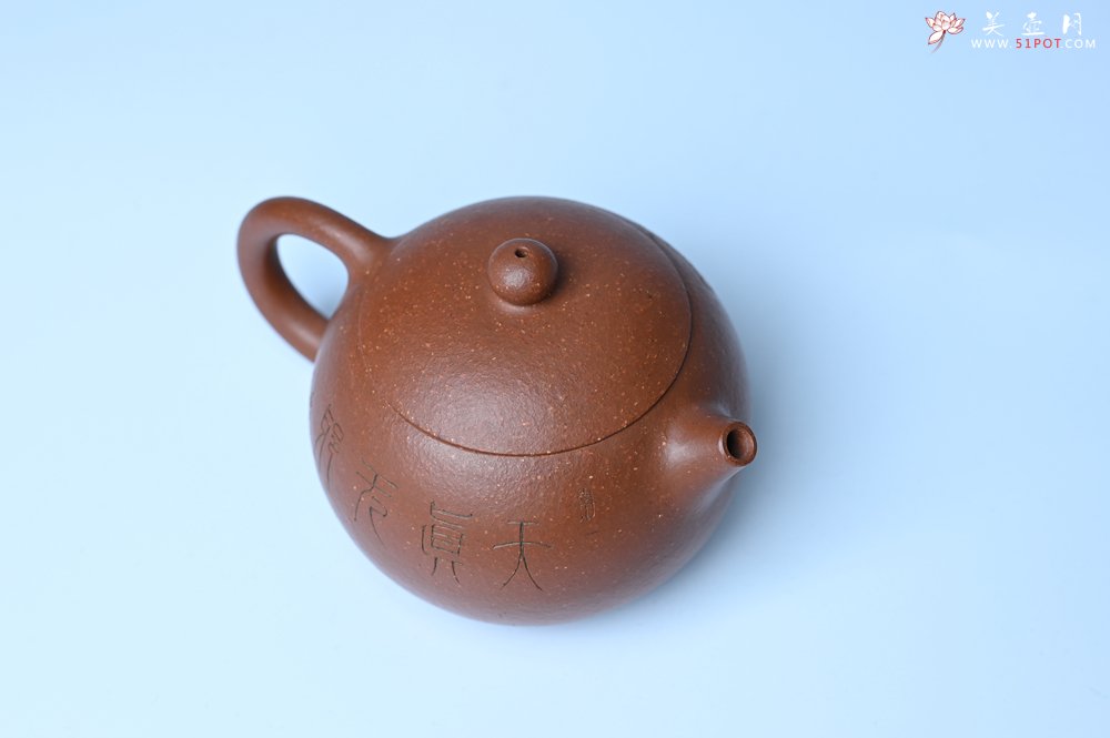 紫砂壶图片：油润降坡泥全手工小品西施壶  装饰童子图 天真无邪 - 宜兴紫砂壶网