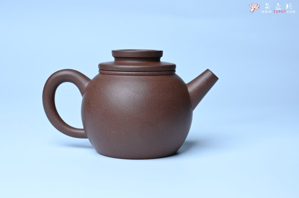 紫砂壶图片：美壶特惠 精致黑星红拼紫泥（家藏限量）巨轮小壶 茶人醉爱 - 宜兴紫砂壶网