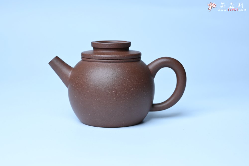 紫砂壶图片：美壶特惠 精致黑星红拼紫泥（家藏限量）巨轮小壶 茶人醉爱 - 宜兴紫砂壶网