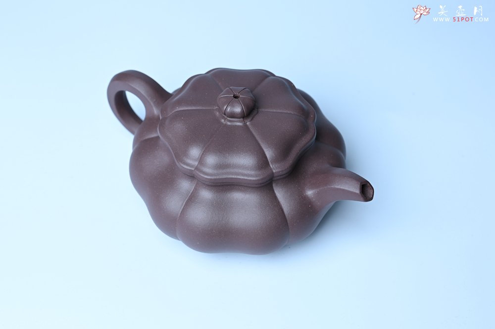 紫砂壶图片：美壶特惠 紫砂壶手工手制优质紫泥葵仿古壶 茶人醉爱 - 宜兴紫砂壶网