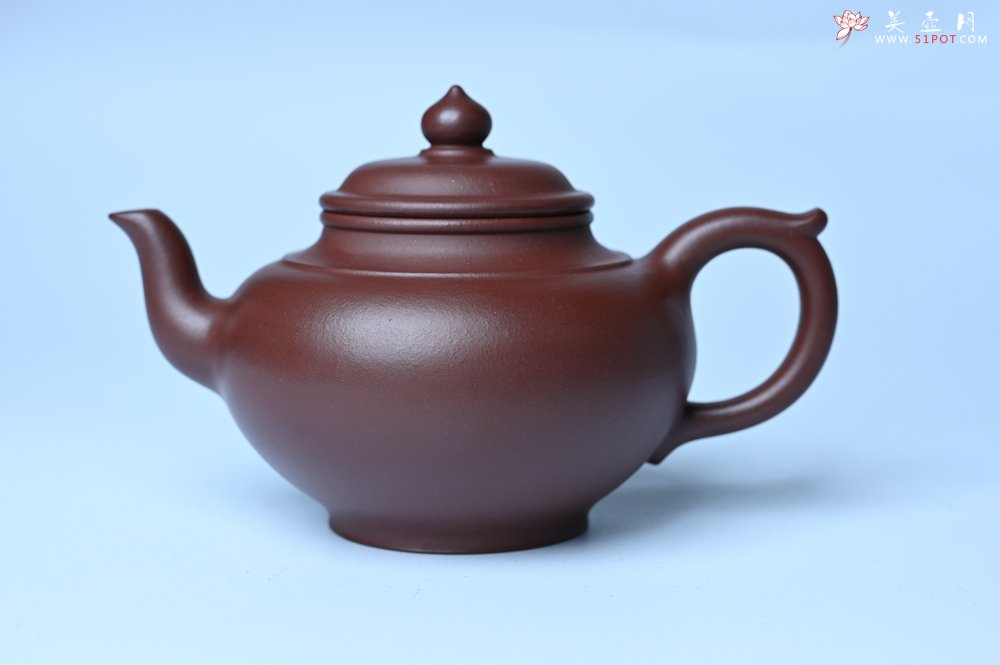 紫砂壶图片：潜力股周小培老师 4号井深井红皮龙全手工笑樱壶 养后特润 期待与您结缘 - 宜兴紫砂壶网