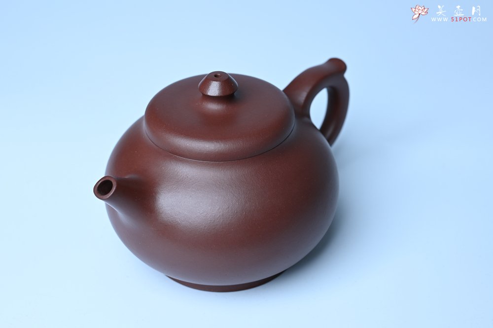 紫砂壶图片：潜力股周小培老师 4号井深井红皮龙全手工修德壶 养后特润 期待与您结缘 - 宜兴紫砂壶网