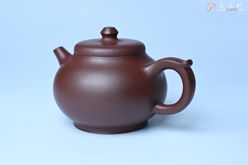 紫砂壶图片：潜力股周小培老师 4号井深井红皮龙全手工修德壶 养后特润 期待与您结缘 - 宜兴紫砂壶网