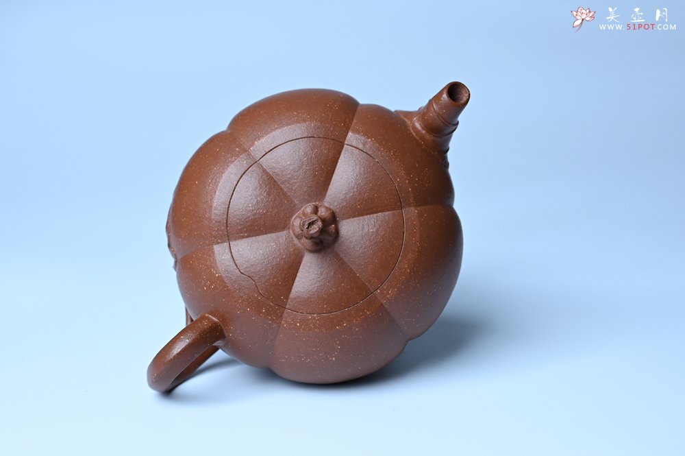 紫砂壶图片：美壶特惠 特好降坡泥南瓜壶 肌理丰富生动 茶人醉爱 - 宜兴紫砂壶网