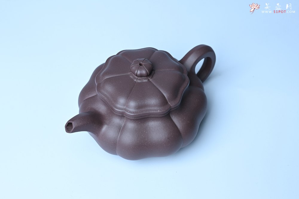 紫砂壶图片：美壶特惠 紫砂壶手工手制优质紫泥葵仿古壶 茶人醉爱 - 宜兴紫砂壶网