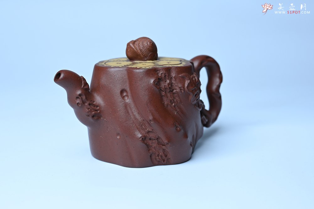 紫砂壶图片：美壶特惠 精品底槽青全手工留痕壶 细节生动 - 宜兴紫砂壶网