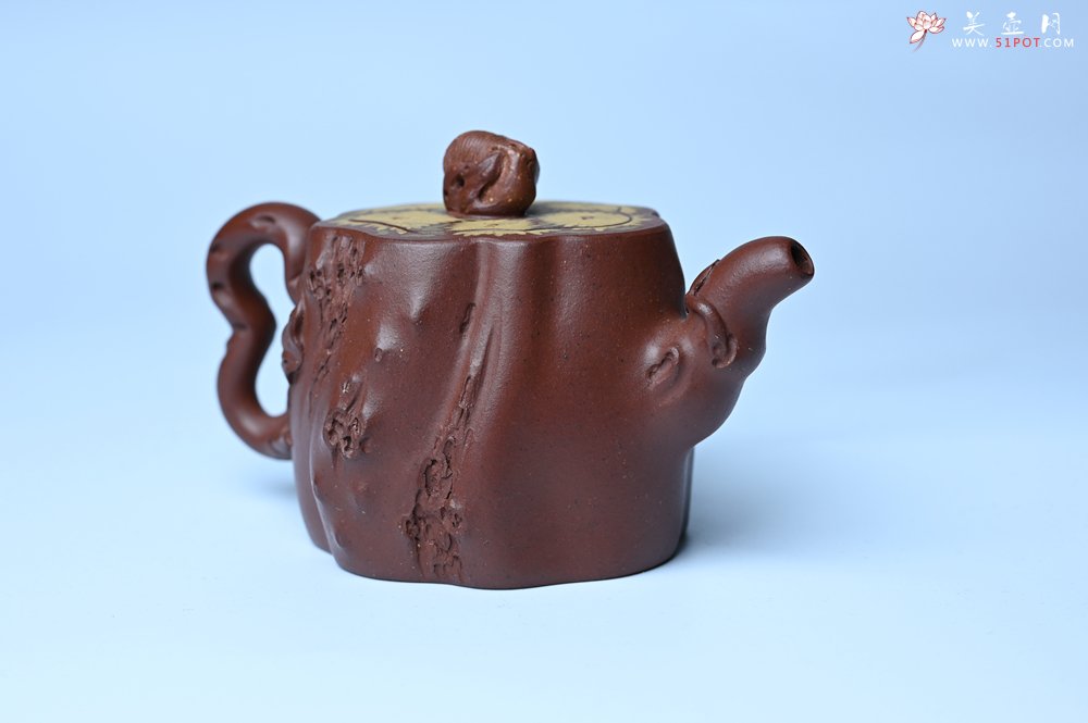 紫砂壶图片：美壶特惠 精品底槽青全手工留痕壶 细节生动 - 宜兴紫砂壶网