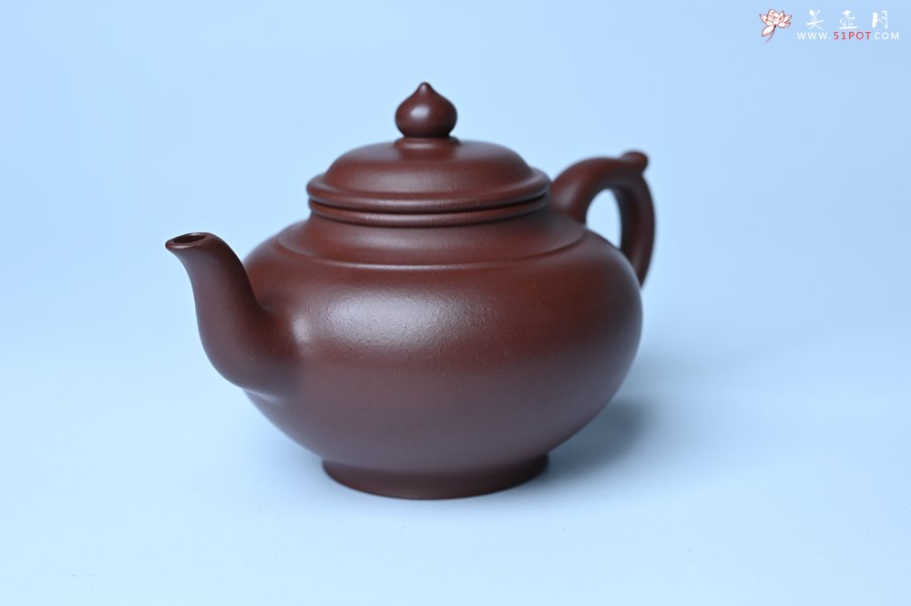 紫砂壶图片：潜力股周小培老师 4号井深井红皮龙全手工笑樱壶 养后特润 期待与您结缘 - 宜兴紫砂壶网