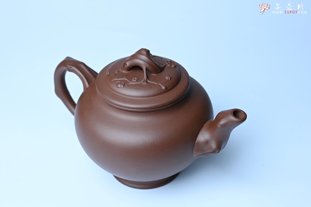 紫砂壶图片：美壶特惠 精致报春系列之梅花报春壶 - 宜兴紫砂壶网