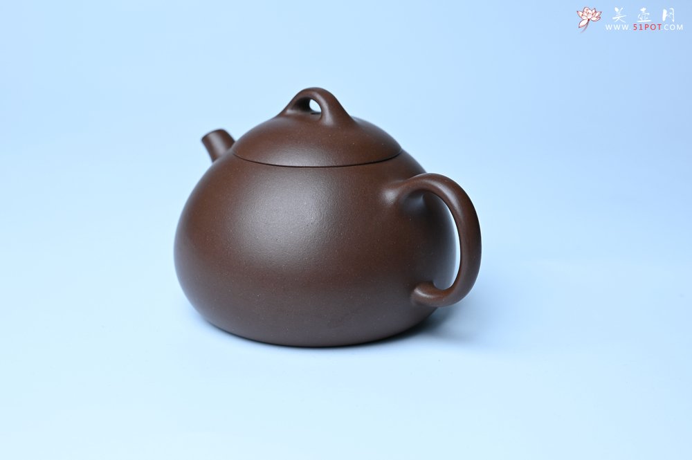 紫砂壶图片：美壶特惠 特好老紫泥小半月 茶人醉爱 - 宜兴紫砂壶网