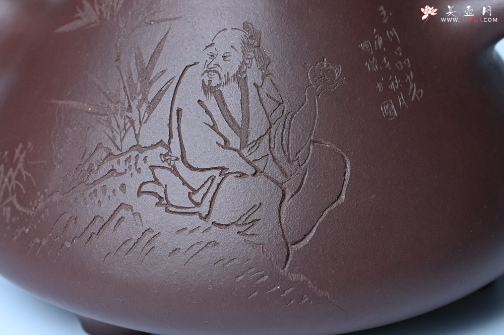 紫砂壶图片：潜力股周小培 特好全手工底槽清子冶石瓢 助工装饰品茶玩壶图 特文气 - 宜兴紫砂壶网