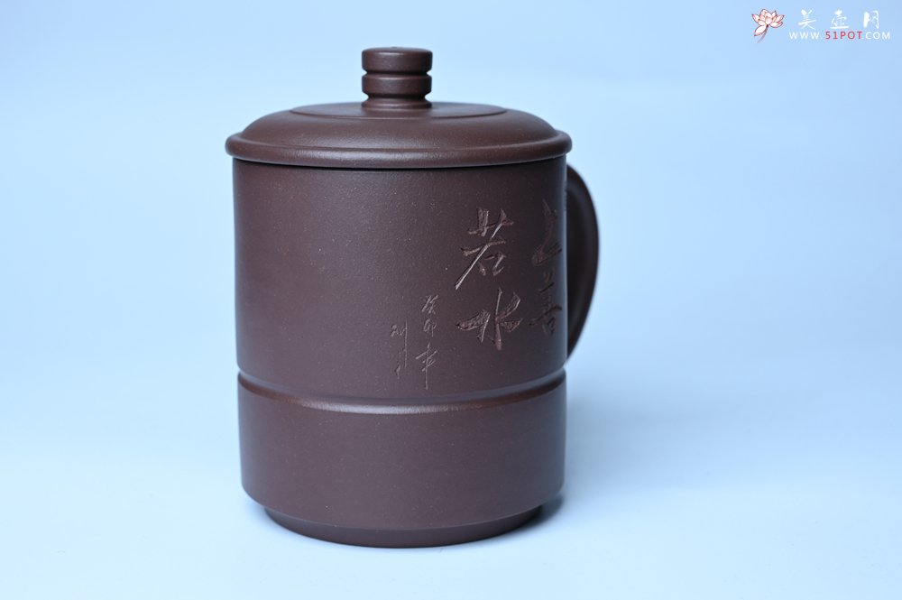 紫砂壶图片：优质紫泥 上善若水杯 美杯特惠 - 宜兴紫砂壶网