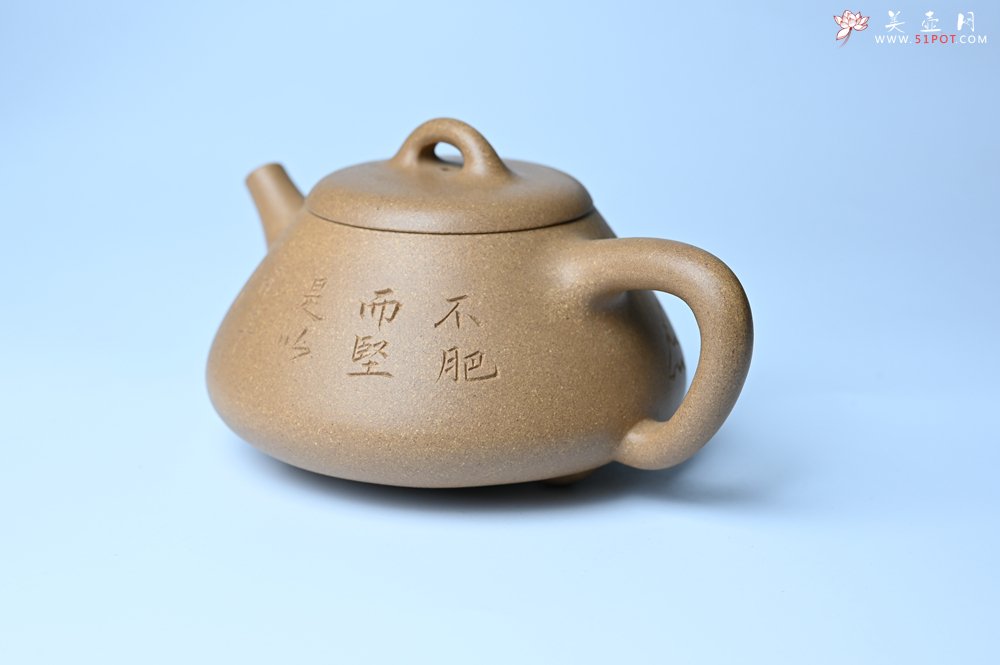 紫砂壶图片：油润老段泥(此泥料属于家藏老料！油润无比，识者自知！)全手工曼生石瓢 陶兴精心装饰 - 宜兴紫砂壶网