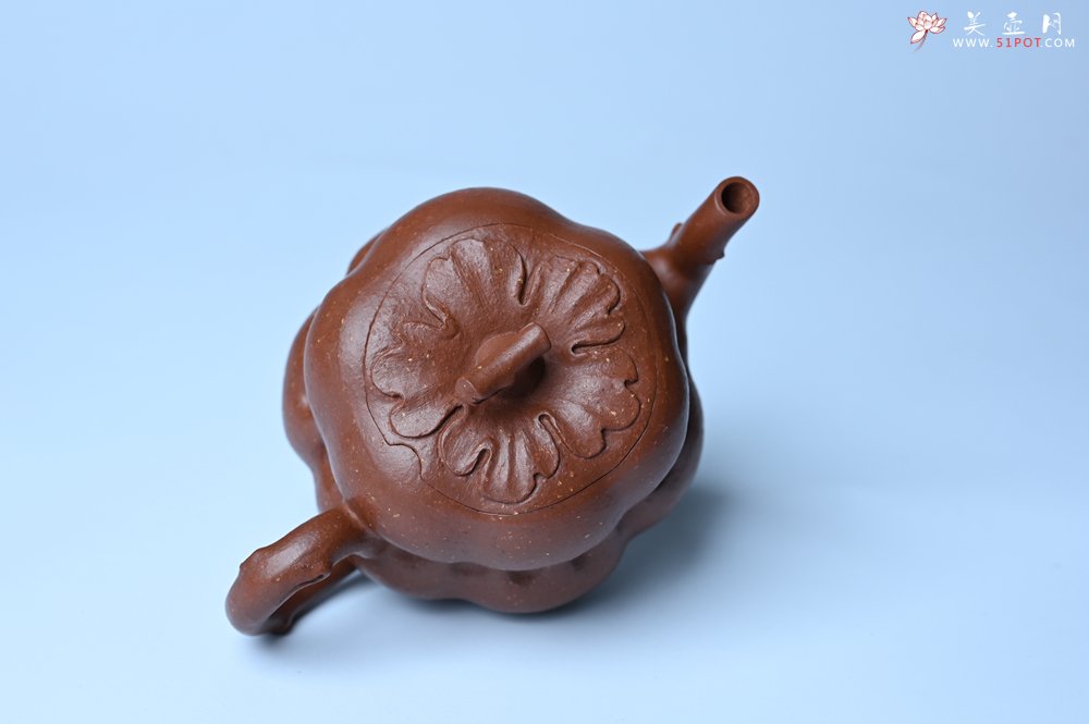 紫砂壶图片：美壶特惠 特好降坡泥 柿柿如意紫砂壶 肌理丰富生动 - 宜兴紫砂壶网