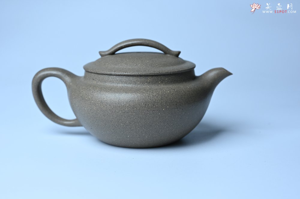 紫砂壶图片：美壶特惠 特好芝麻绿泥云帆紫砂壶 茶人醉爱 - 宜兴紫砂壶网