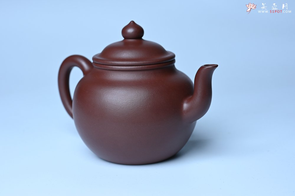 紫砂壶图片：油润黄龙山4号深井红皮龙 全手工高宫灯壶 东西灰常赞 - 宜兴紫砂壶网