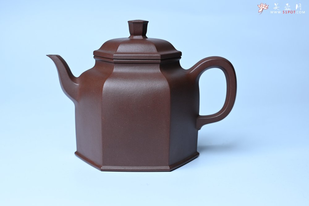 紫砂壶图片：美壶特惠 精致全手工六方金钟 泥料超好 - 宜兴紫砂壶网