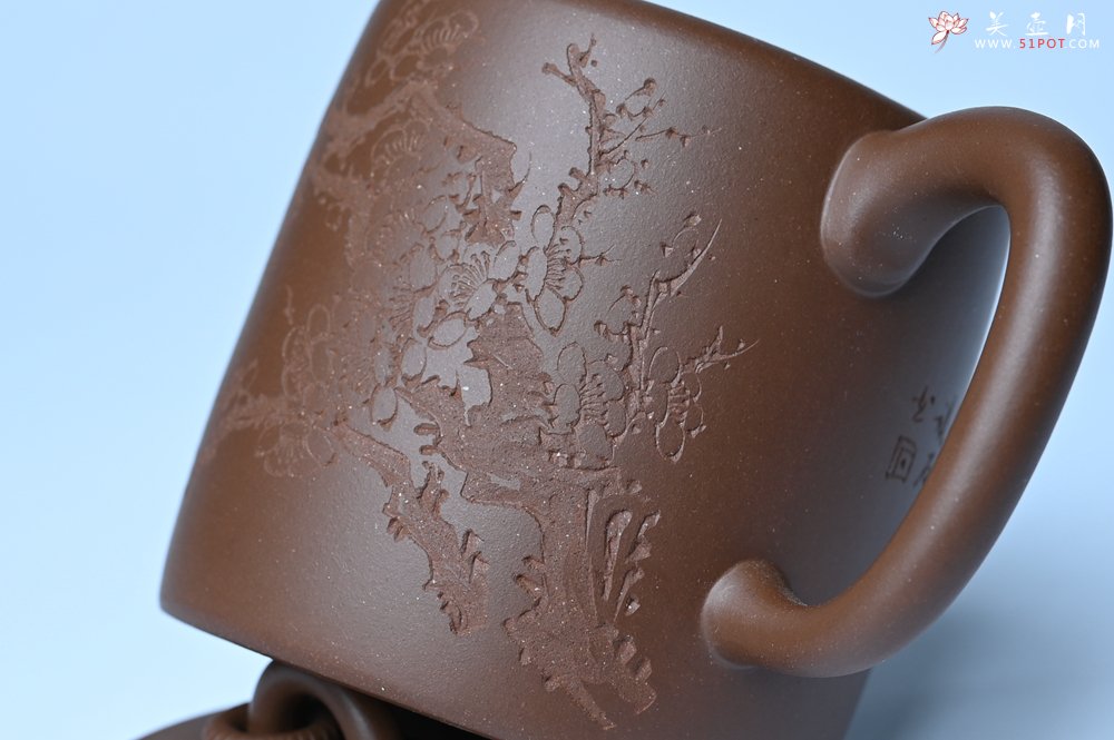 紫砂壶图片：美壶特惠 潜力股王静然 优质紫泥双圈壶 春风大雅能容物 装饰文雅 - 宜兴紫砂壶网