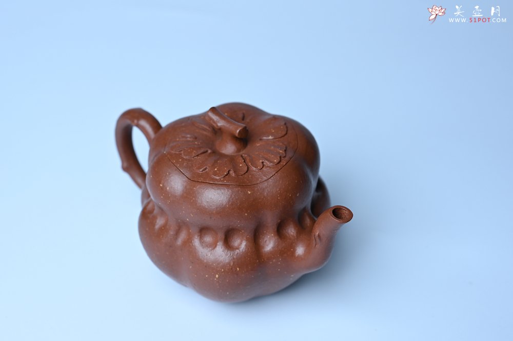 紫砂壶图片：美壶特惠 特好降坡泥 柿柿如意紫砂壶 肌理丰富生动 - 宜兴紫砂壶网