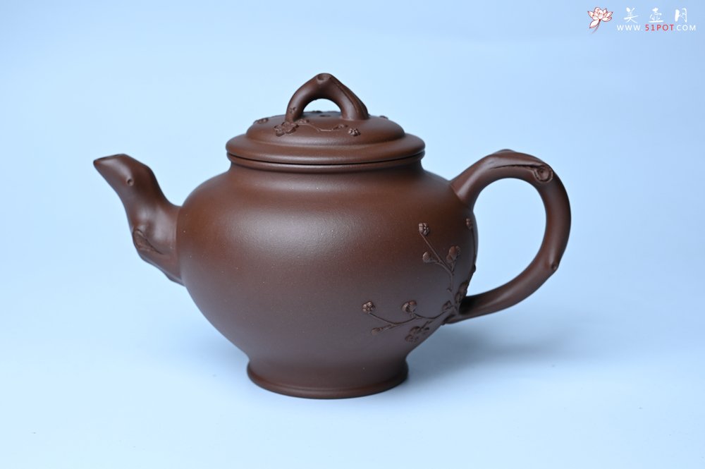 紫砂壶图片：美壶特惠 精致报春系列之梅花报春壶 - 宜兴紫砂壶网