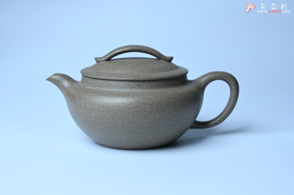 紫砂壶图片：美壶特惠 特好芝麻绿泥云帆紫砂壶 茶人醉爱 - 宜兴紫砂壶网