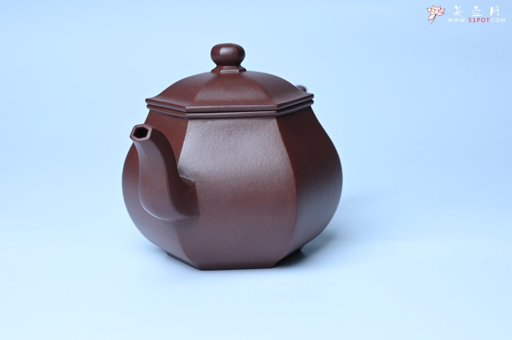 紫砂壶图片：全手工六方高韵 韵味悠长 - 宜兴紫砂壶网