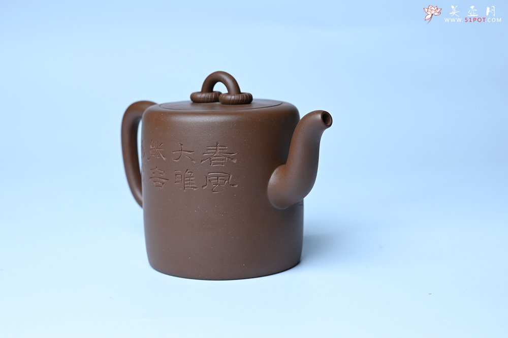紫砂壶图片：美壶特惠 潜力股王静然 优质紫泥双圈壶 春风大雅能容物 装饰文雅 - 宜兴紫砂壶网