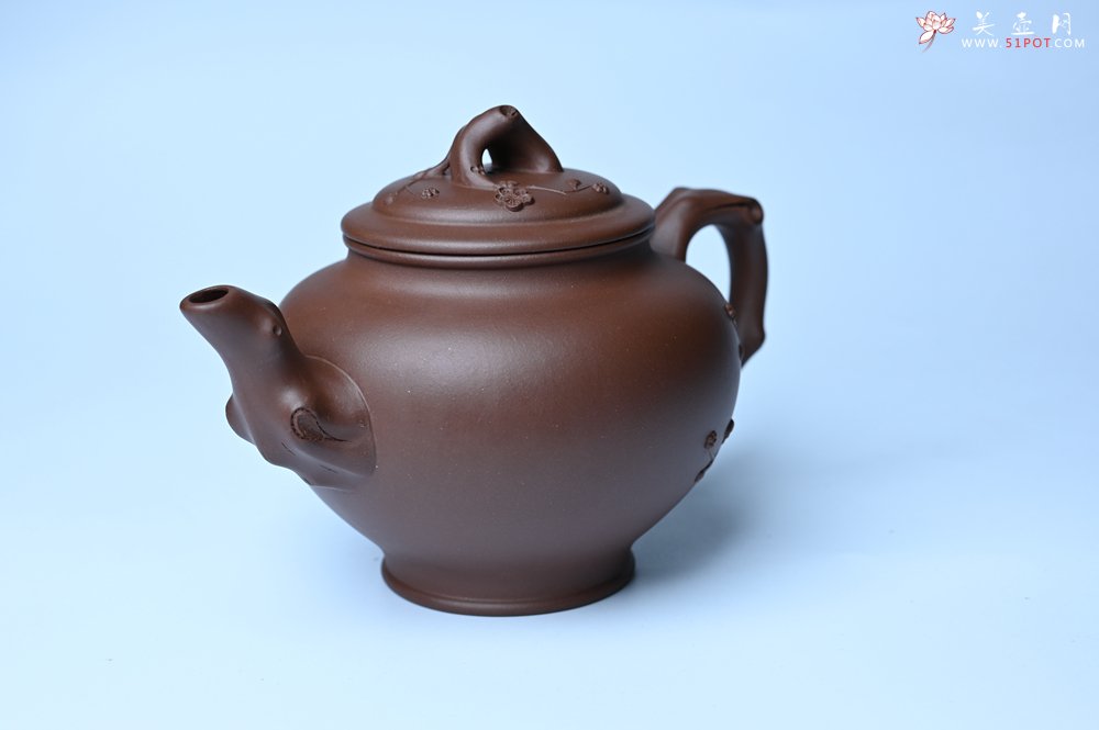 紫砂壶图片：美壶特惠 精致报春系列之梅花报春壶 - 宜兴紫砂壶网