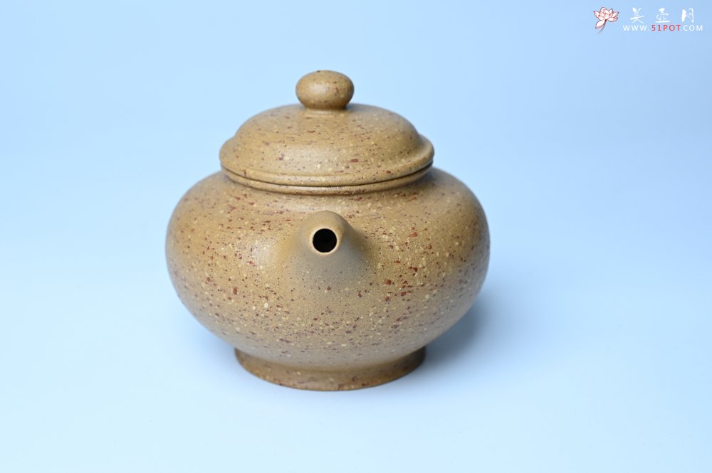 紫砂壶图片：美壶特惠 特好粗砂桃花段泥掇只紫砂壶 茶人醉爱 - 宜兴紫砂壶网