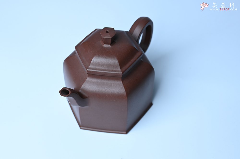 紫砂壶图片：美壶特惠 精致全手工六方金钟 泥料超好 - 宜兴紫砂壶网