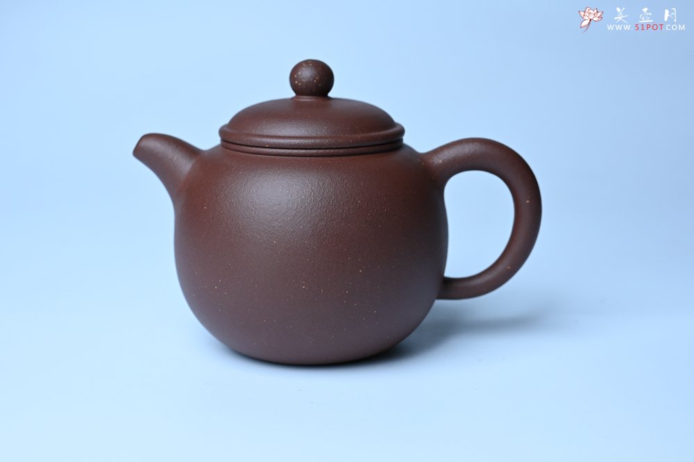 紫砂壶图片：毛国强入室弟子黄云初 特好老紫泥匏尊壶 名家何水法书法“坐忘” 刘世涛伯陶刻 - 宜兴紫砂壶网