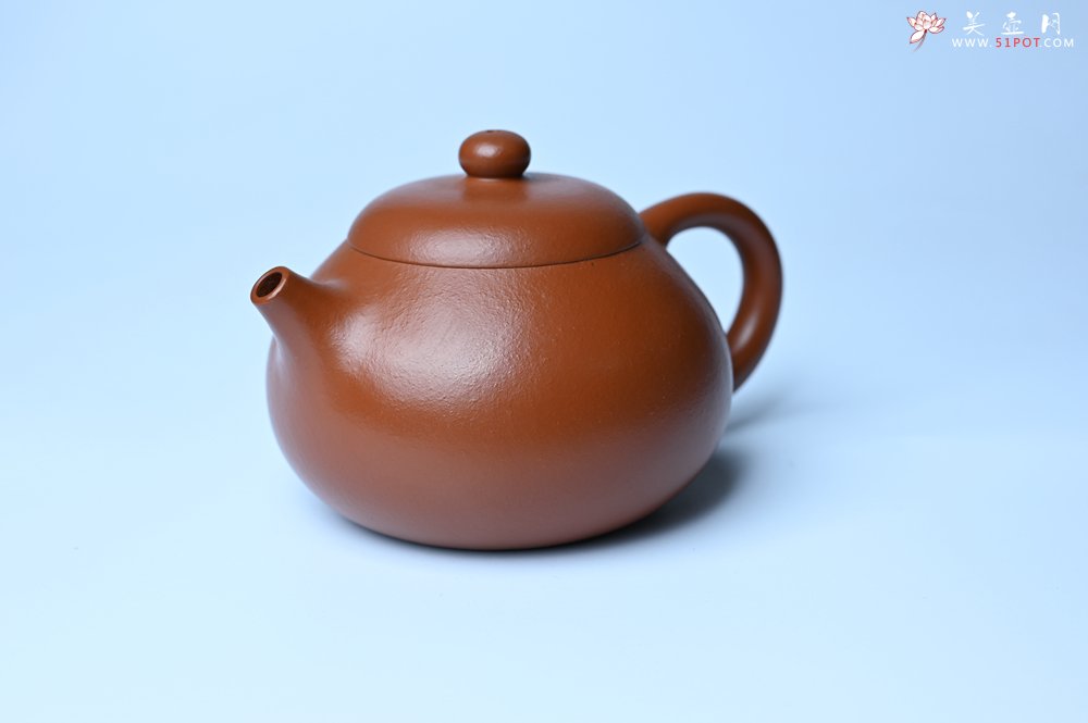 紫砂壶图片：潜力股周小培 油润黄龙山朱泥 全手工文旦壶 壶特好 期待与您结缘 - 宜兴紫砂壶网