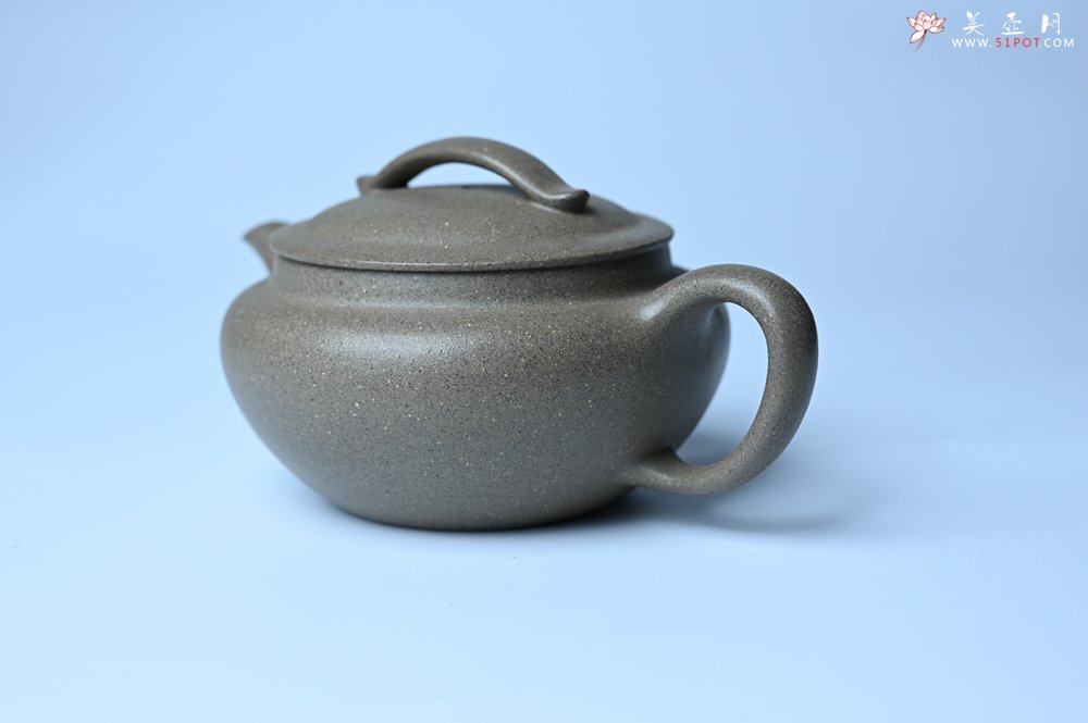 紫砂壶图片：美壶特惠 特好芝麻绿泥云帆紫砂壶 茶人醉爱 - 宜兴紫砂壶网