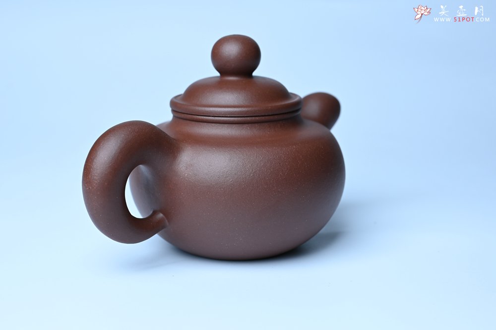 紫砂壶图片：美壶特惠 黑星红拼紫泥（家藏限量）道洪圆珠壶 - 宜兴紫砂壶网